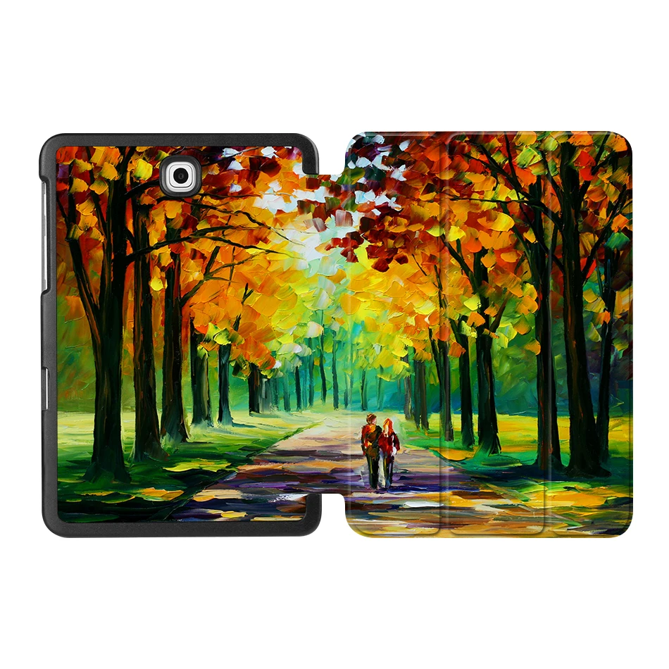 SS10 MTT чехол с масляным рисунком для samsung Galaxy Tab S2 8,0 ''SM-T710 T715 из искусственной кожи откидной смарт-чехол защитный чехол T713 T719 - Цвет: SS10
