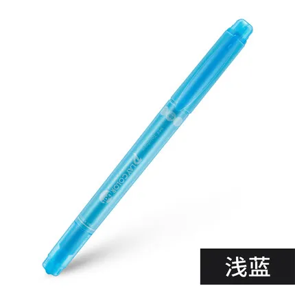 3pcs Light blue Япония TOMBOW Dot ручка с двойной головкой, волнистая цветная ручка, милая настольная книга, дневник, креативный хайлайтер, 3/12 цветов, набор, игра в цветной горошек - Цвет: 3pcs Light blue