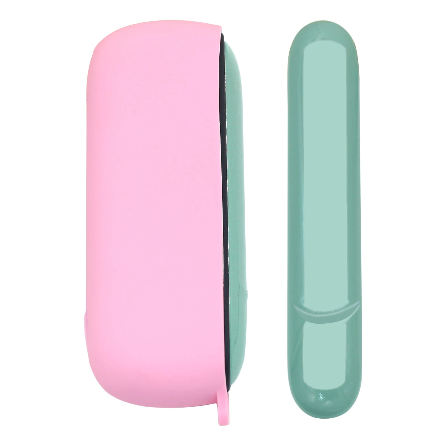 Розовый силиконовый чехол + Боковая крышка для IQOS 3 0 Duo Внешний полный защитный