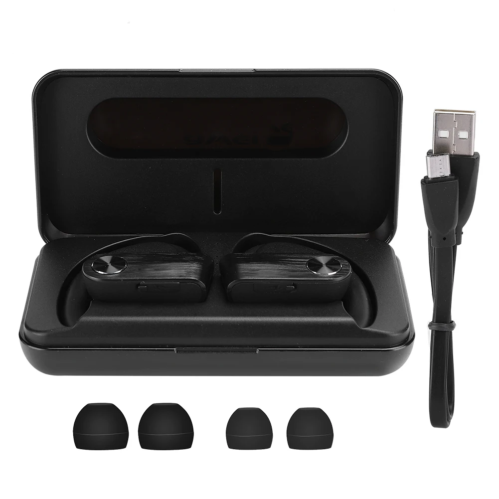 

TWS True Wireless Earphone Ear Hook Bluetooth Sports Headset with Charging Bay 3.7V