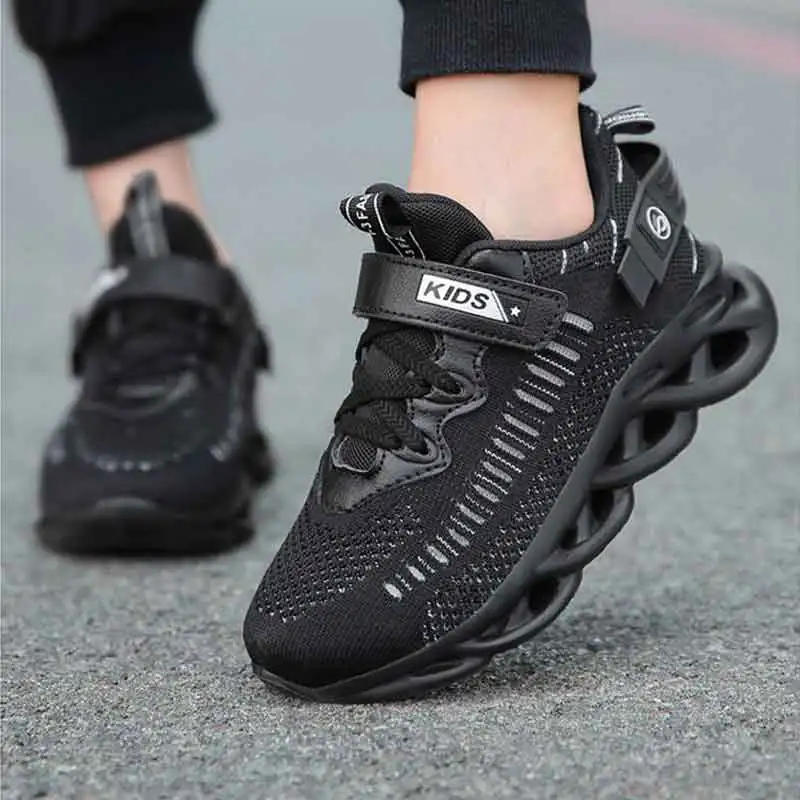 Детские осенние спортивные туфли дышащие сетчатые кроссовки для студентов и