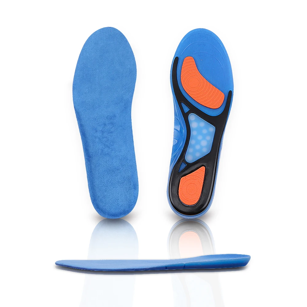 Гелевые ортопедические стельки силиконовые массажера для ног с подогревом