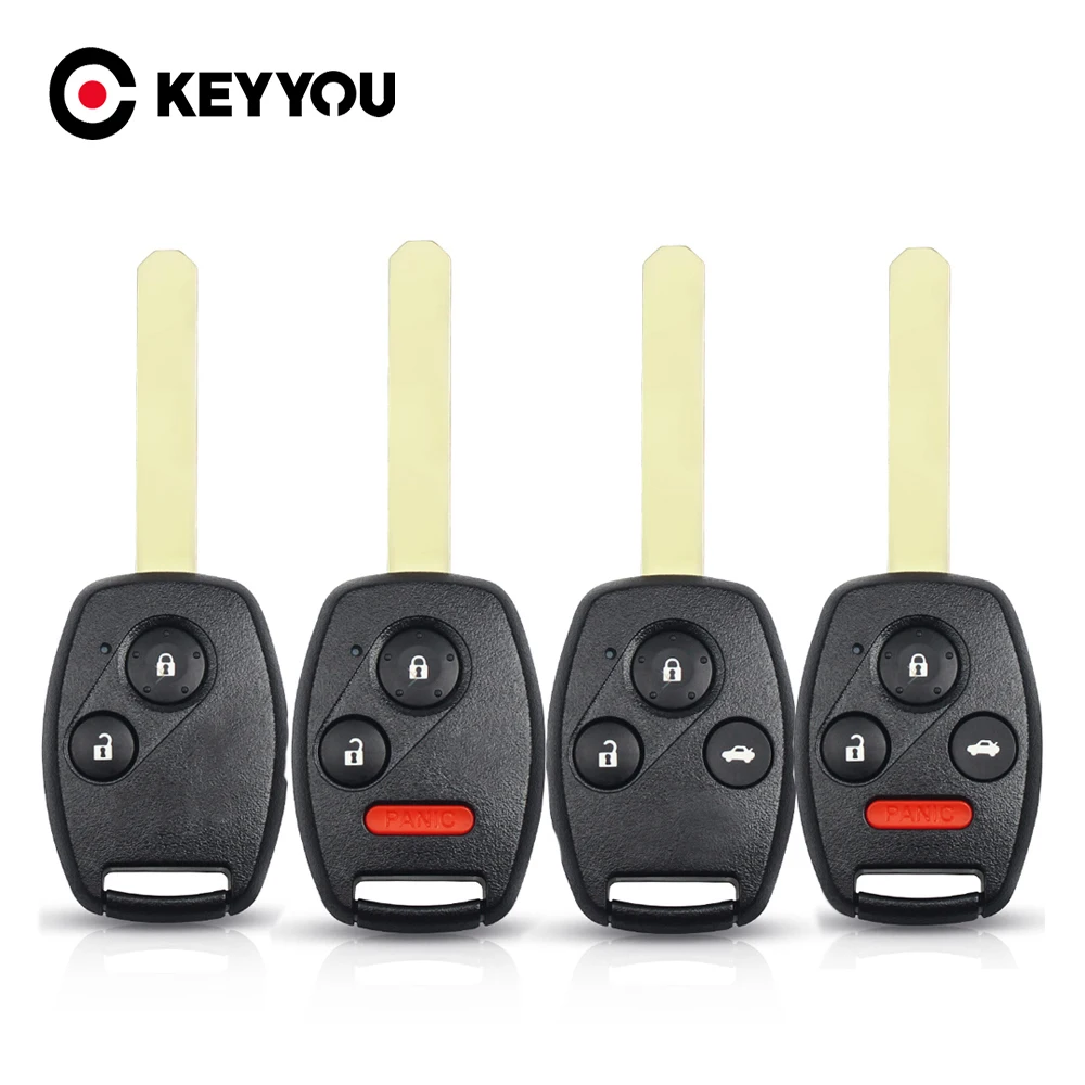 Чехол KEYYOU для автомобильного ключа Honda Accord Civic CRV Pilot Insight 2 + 1 3 4 кнопки Fob Сменный