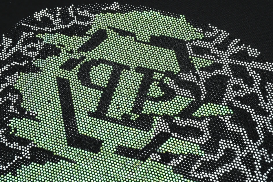 

Philipp Plein-Brand Original Design Men's T-shirt Mummy Skull Hot Rhinestone Short Sleeve T-shirt Summer Street Hot Top