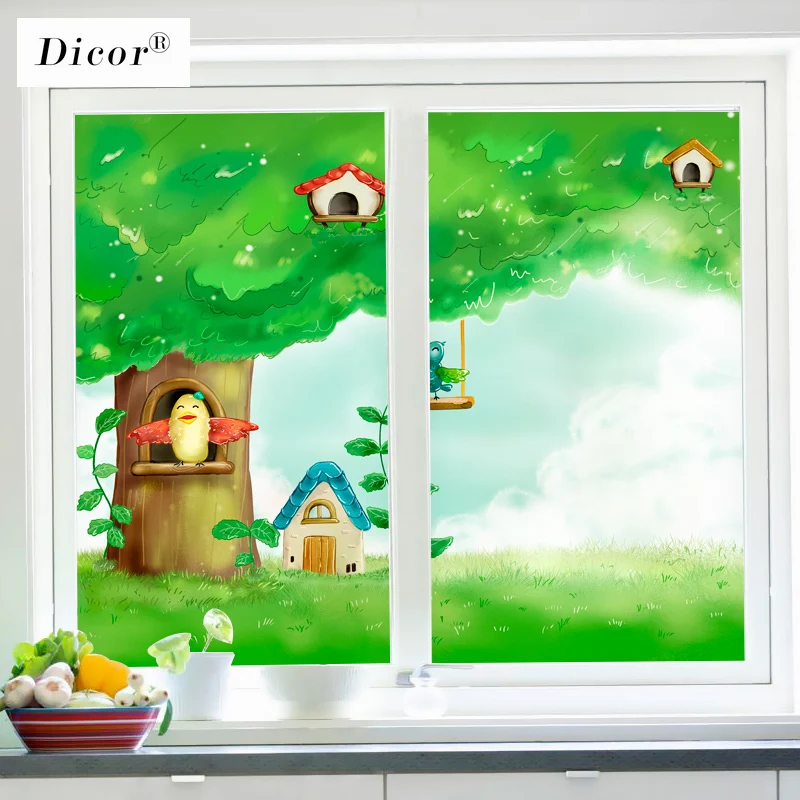 По индивидуальному заказу статическая прилипающая витражная плёнка на стекла