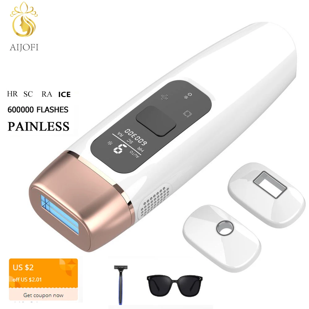 AIJOFI 4in1 Icecool 600000 вспышка IPL лазерная эпиляция волос удаление лазера диода для уход