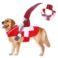 metermall pet clothing cotton horse riding cosplay for dogs christmas party prop