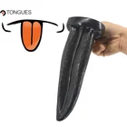 Анальная пробка S-образной формы фаллоимитатор языка на присоске для стимуляции точки g, анальный фаллоимитатор с матовой поверхностью, товары для секса, вставная пробка