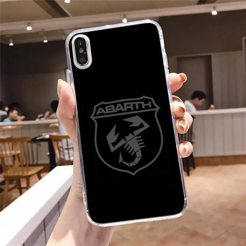 

Car-ABARTH Phone Case Transparent soft For iphone 5 5s 5c se 6 6s 7 8 11 12 plus mini x xs xr pro max