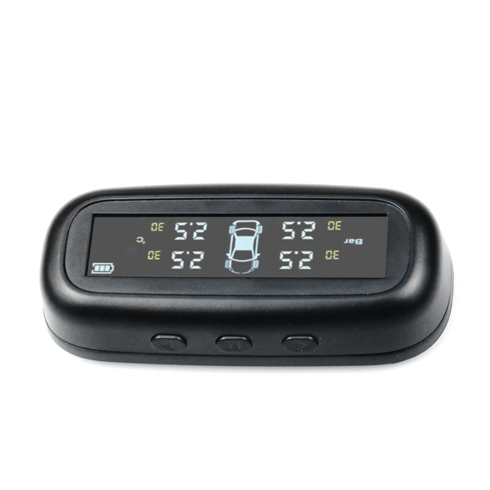 Автомобильный Солнечный TPMS внутренний/внешний датчик давления в шинах монитор беспроводной контроль давления в шинах Система сигнализации ЖК-дисплей цветной дисплей