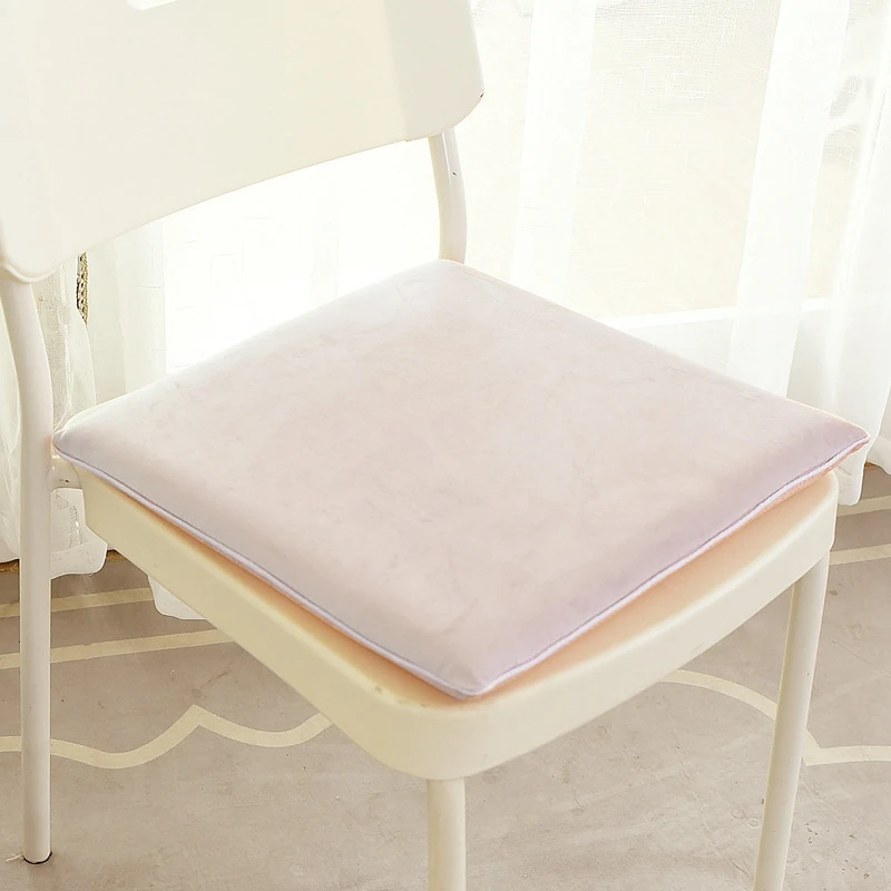 

Inyahome Square Chair Soft Pad Thicker Seat Cushion For Dining Patio Home Office Indoor Outdoor Garden Sofa Buttock Cushion Pink