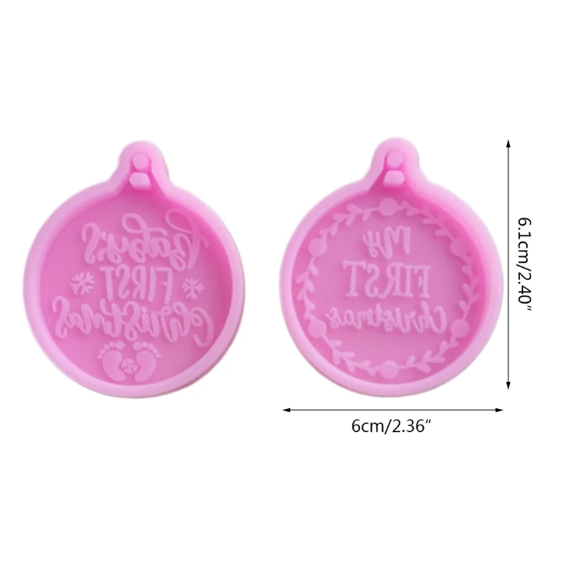 

Christmas Pendant Mold Durable Silicone BPA-Free Supplies for Wedding Dinner Keychain Making DIY Craft Office Home Decor