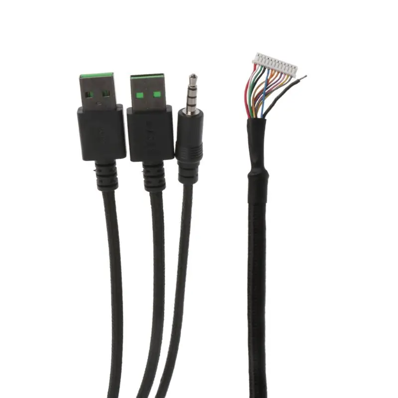 Прочный нейлоновый плетеный кабель USB механическая клавиатура Замена провода