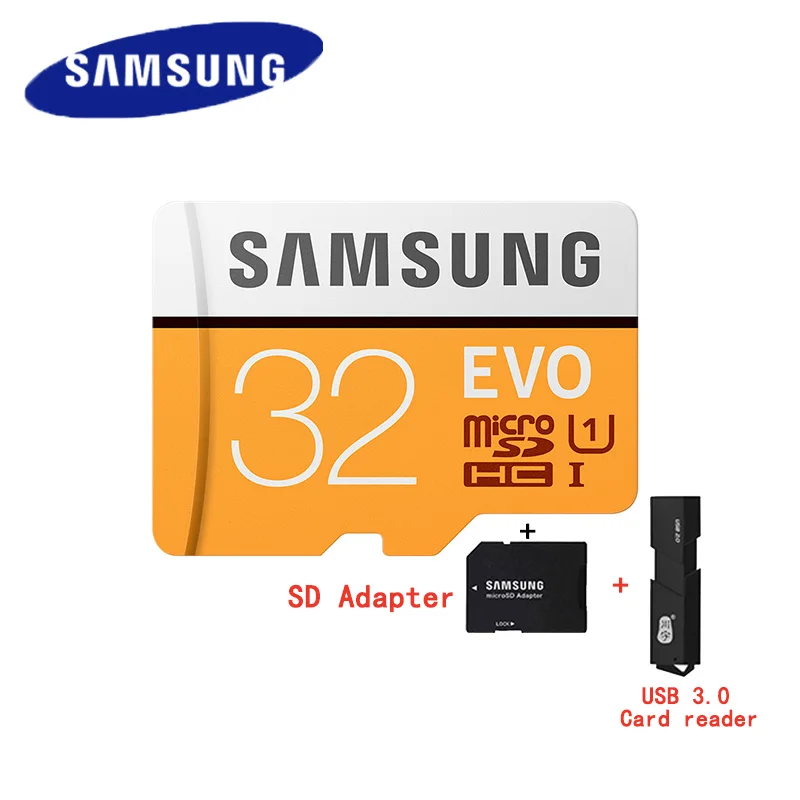 Оригинальный samsung EVO micro SD карта 32 Гб 16 microSDHC microSDXC C10 microsd TF 64 128 Поддержка