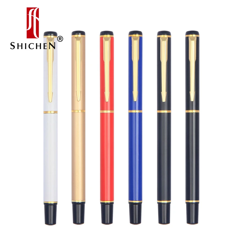 

Shichen J009 black metal ballpoint pen luxury office supplies learning gifts stationery pen business meeting pen