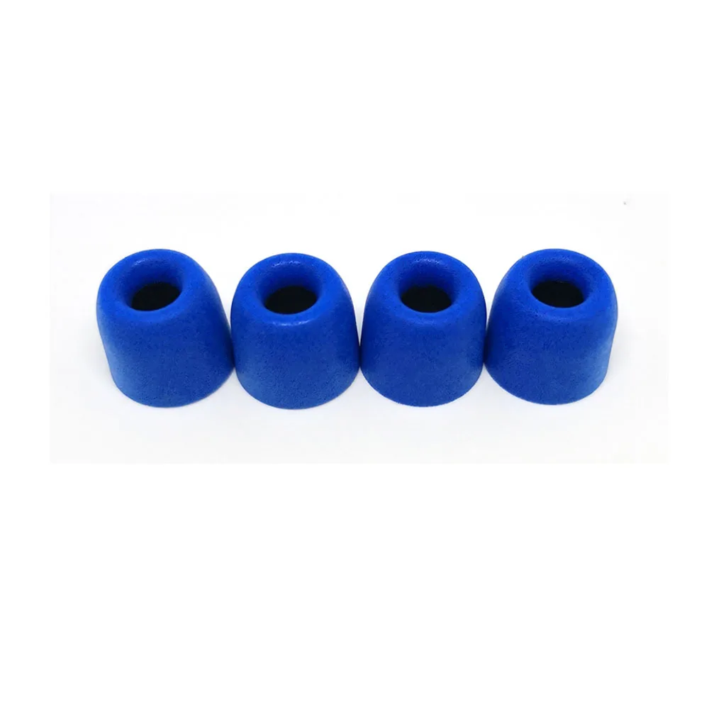 T100 M blue 4pcs ANJIRUI 5 цветов T100 3,0 мм калибра амбушюры/колпачок T100 пены памяти ушные наконечники пена для гарнитуры губки амбушюры для наушников - Цвет: T100 M blue 4pcs
