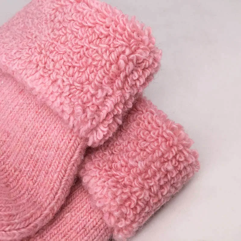 Детские носки из натуральной шерсти толстые зимние мягкие теплые для девочек