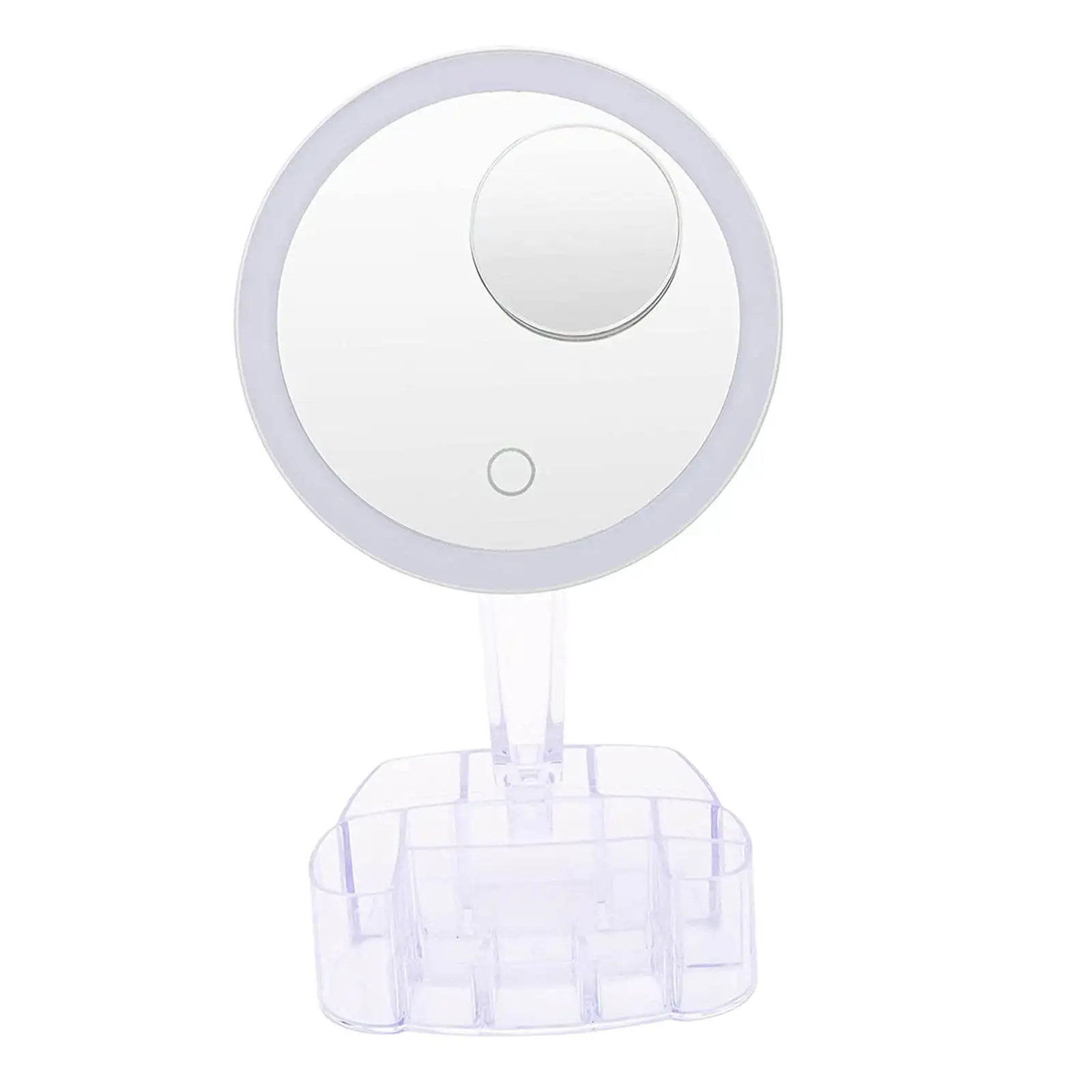 Зеркала для макияжа с футляром хранения регулируемый столик отсоединяемым