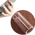 Прозрачный пластиковый наконечник гитарные слайды набор включает гитарные медиаторы пластиковые медиаторы для пальцев и прозрачные защитные пленки для гитары