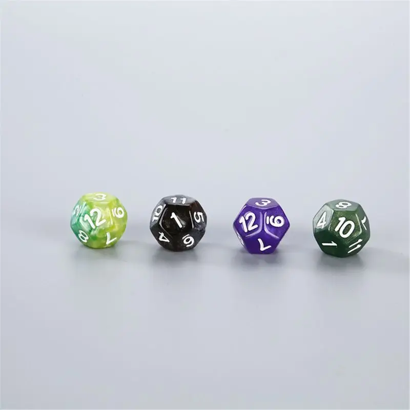 

25 Count Assorted Pack of 12 Sided Dice - Multi Colored Assortment of D12 Polyhedral Dice Party Entertainment Games Toy Supplies