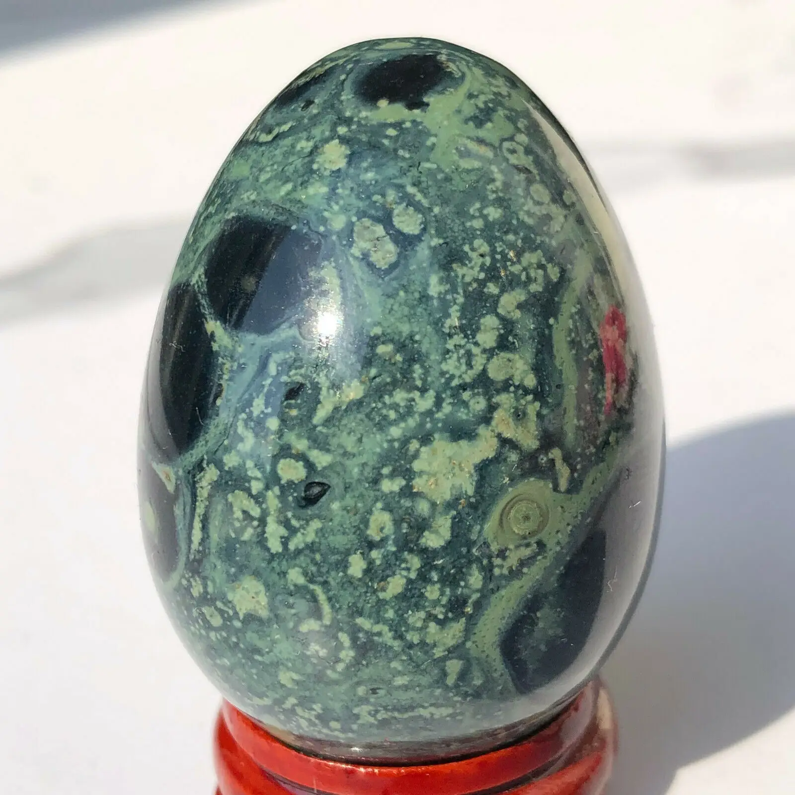 

Natural crystal quartz peacock eye dragon egg reiki healing