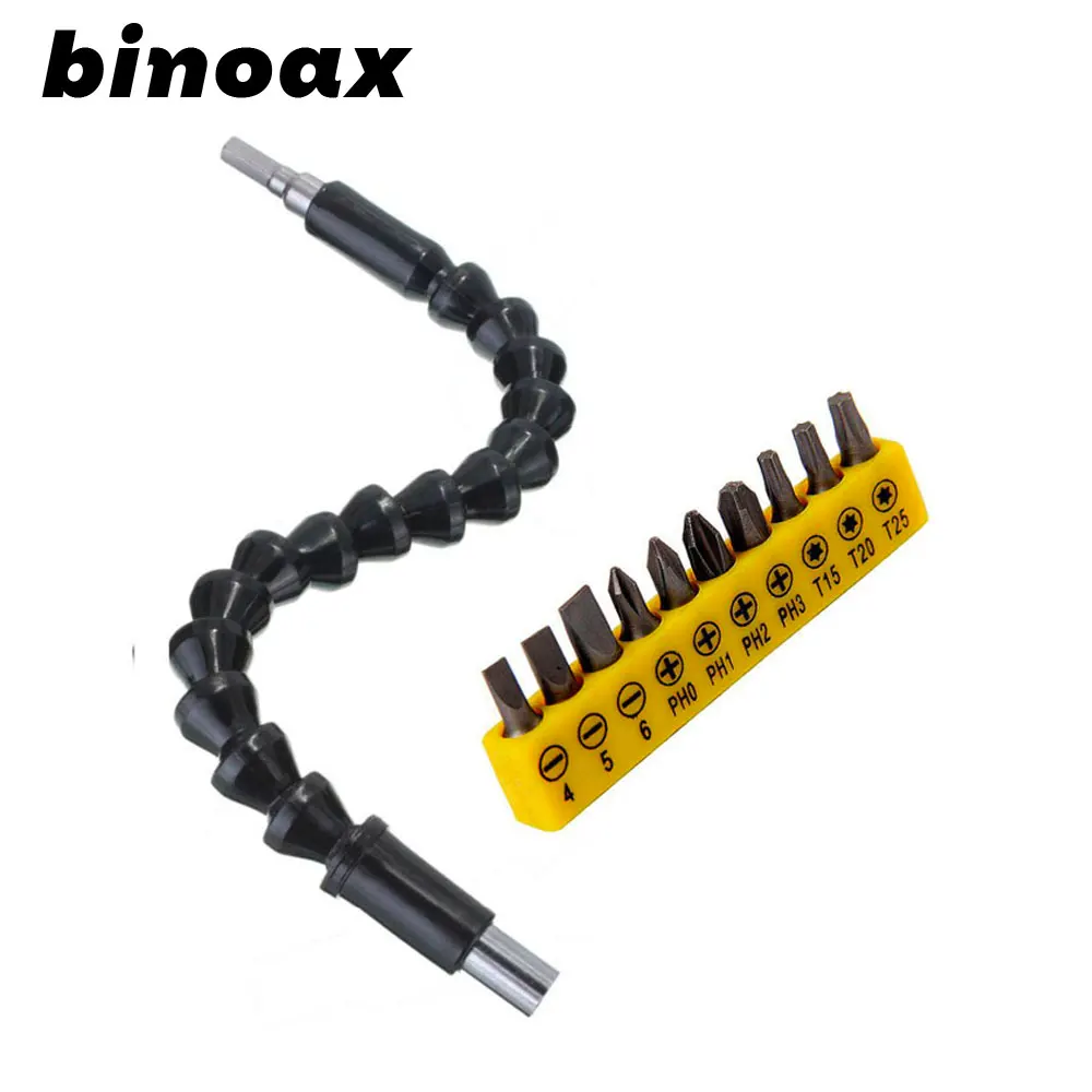 

2PCS 295mm Flexible Shaft Tool Electronics Drill Screwdriver Bit Holder Connect Link