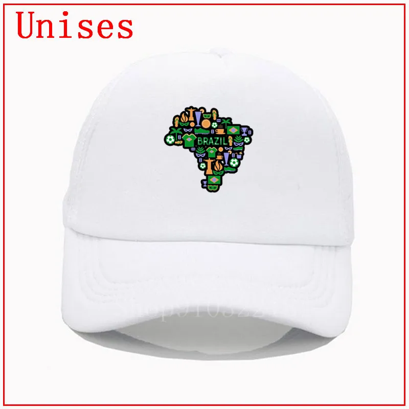 Бейсболка для конского хвоста с картой любви из Бразилии сетчатая шляпа