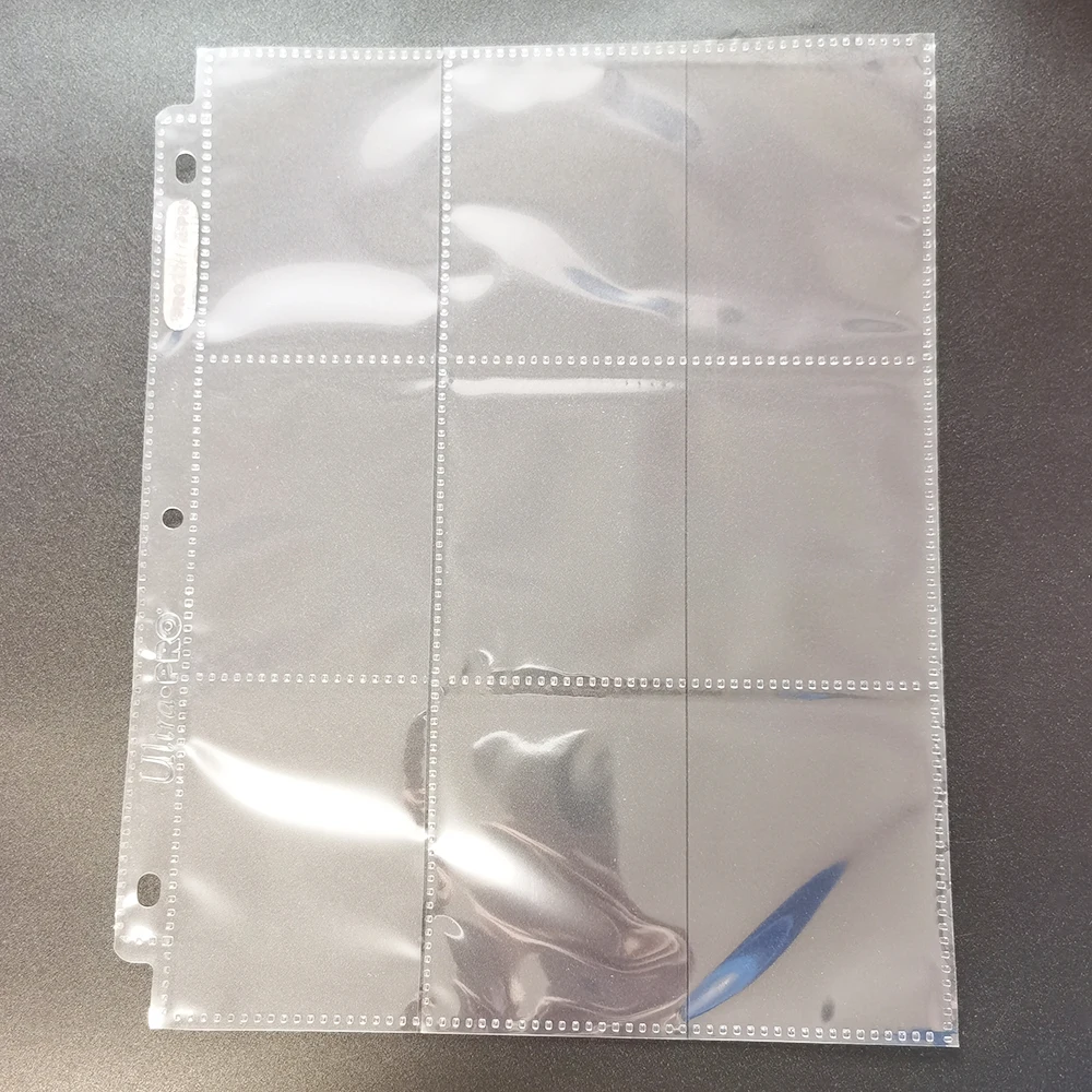 Ultra Pro качественное хранилище боковая загрузка прозрачные страницы 9 карманов