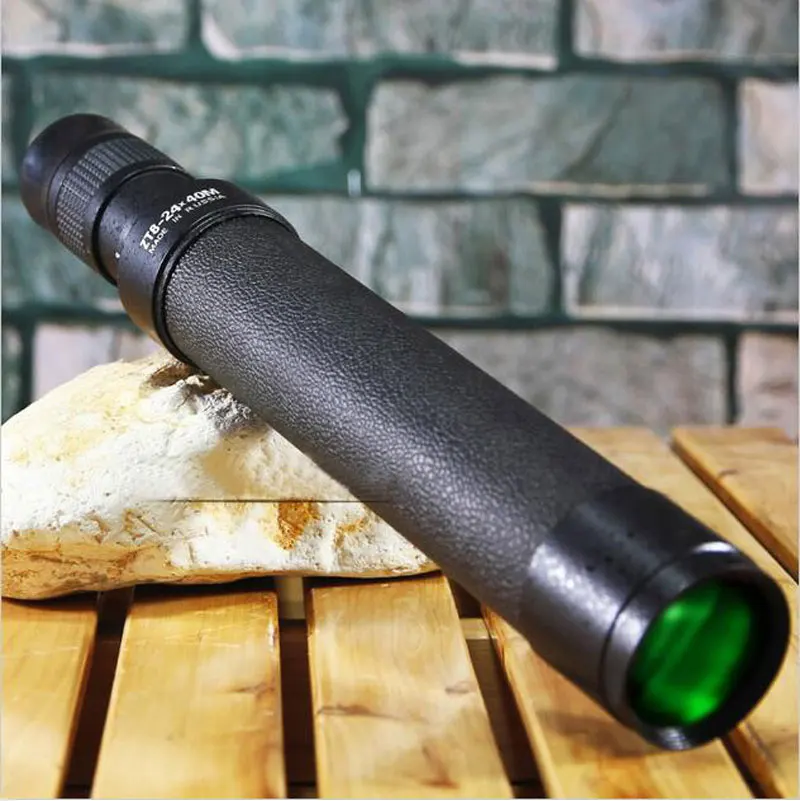 Baigish Monocular Zoom Telescope 8-24x40 HD Powerful Metal Optical Lens Astronomical With Long Range Original Bak4 Russian Black