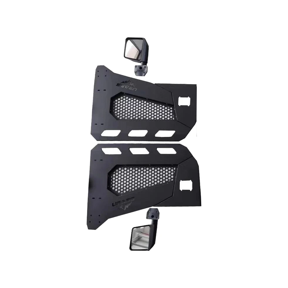 one set black steel half tube doors with side mirror 4 door for Jeep wrangler JL 2018 JL1172 | Автомобили и мотоциклы