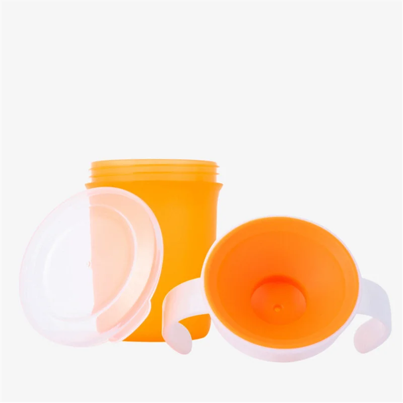 Поильник детский силиконовый с двойной ручкой вращающийся на 220 градусов 360 мл |