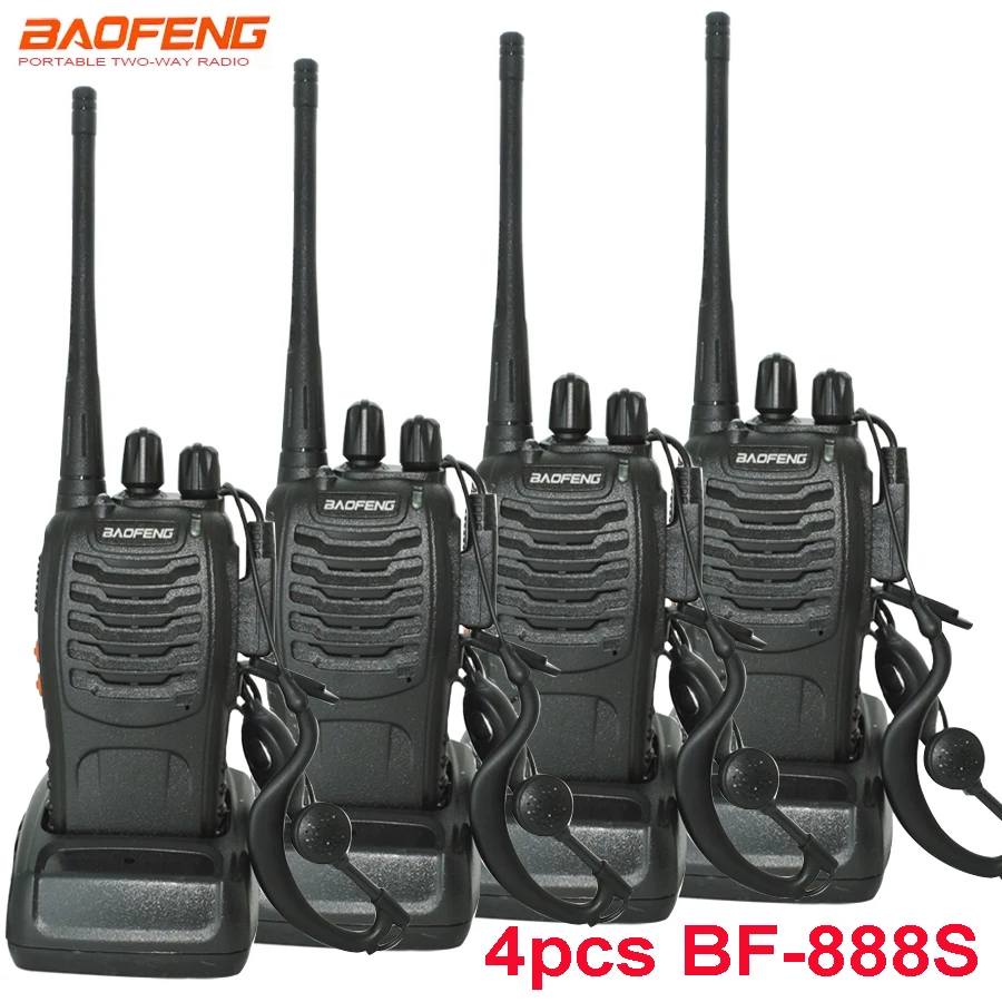

Рация Baofeng BF888S новая оригинальная, 4 шт./компл., мощность 5 Вт, 16 каналов, УВЧ, частота 400-470 МГц, рация BF 888S, двусторонняя радиосвязь