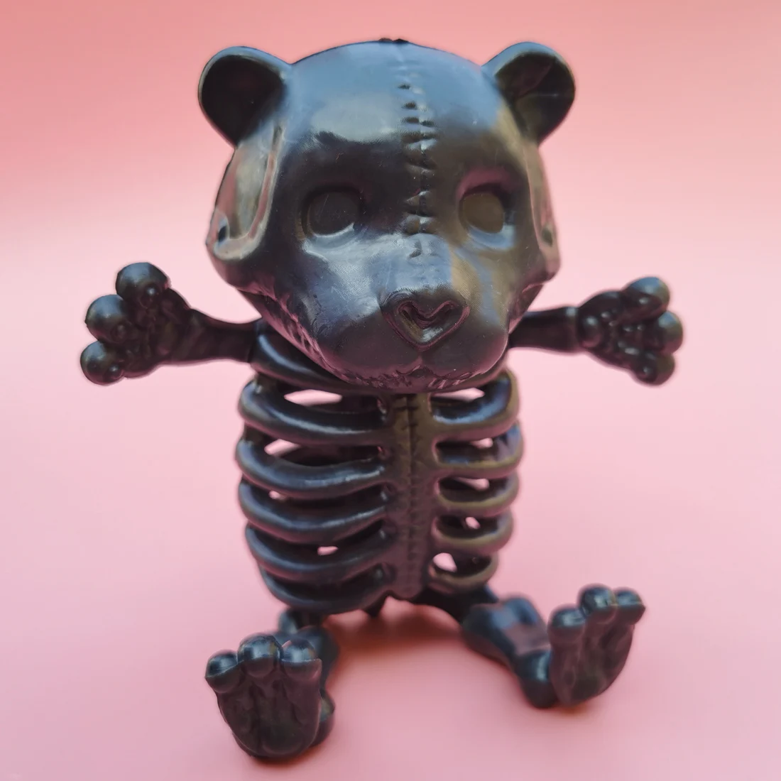 Хеллоуина Скелет животного в натуральную величину кости жуткий Teddy Bear Bonez