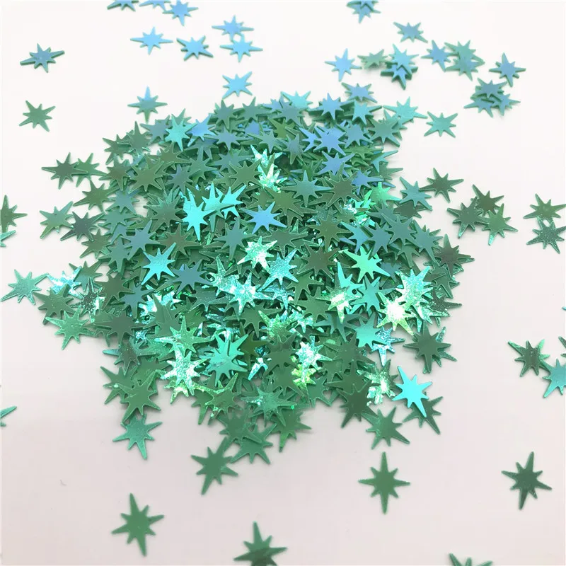 

10g 10mm Laser Glittering polygonal star sequins PVC Paillettes 3D Nails Art DIY Wedding craft sewing Lentejuelas accessories