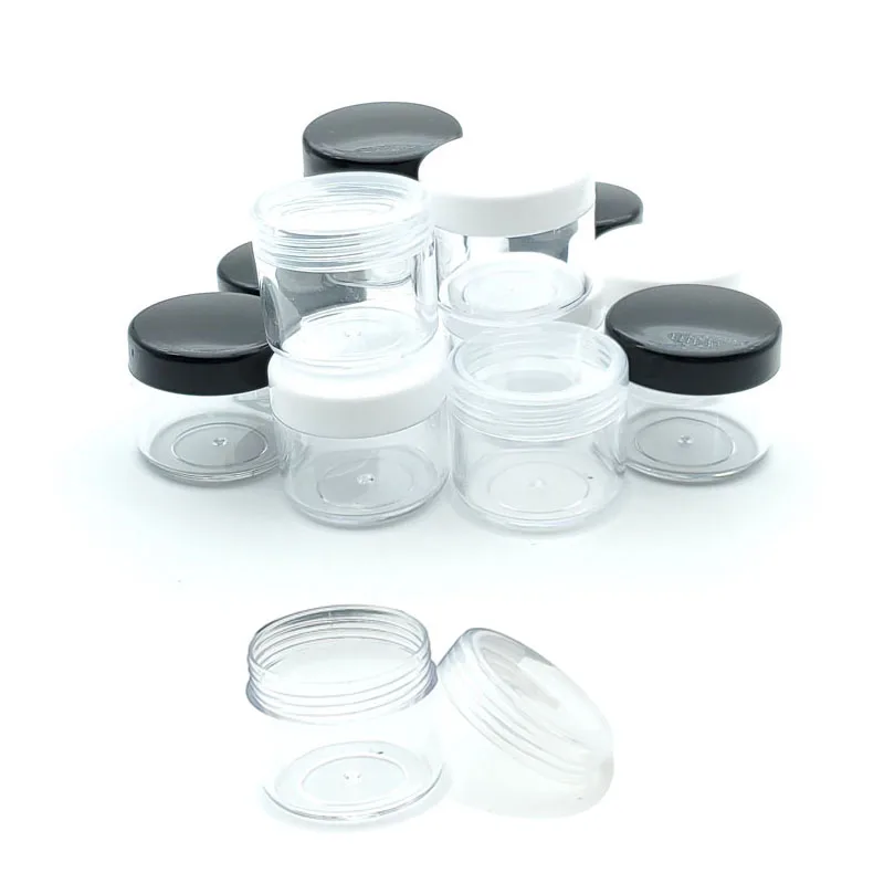 

Пустая Косметическая пластиковая банка для крема, 2 г/3 г/200 г/10 г/1 5g г/20 г, Круглый флакон для теней для век и пудры для ногтей, 5g шт.