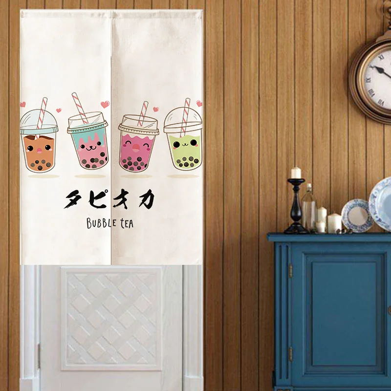 Занавеска для двери магазина молочного чая декоративная подвесная занавеска