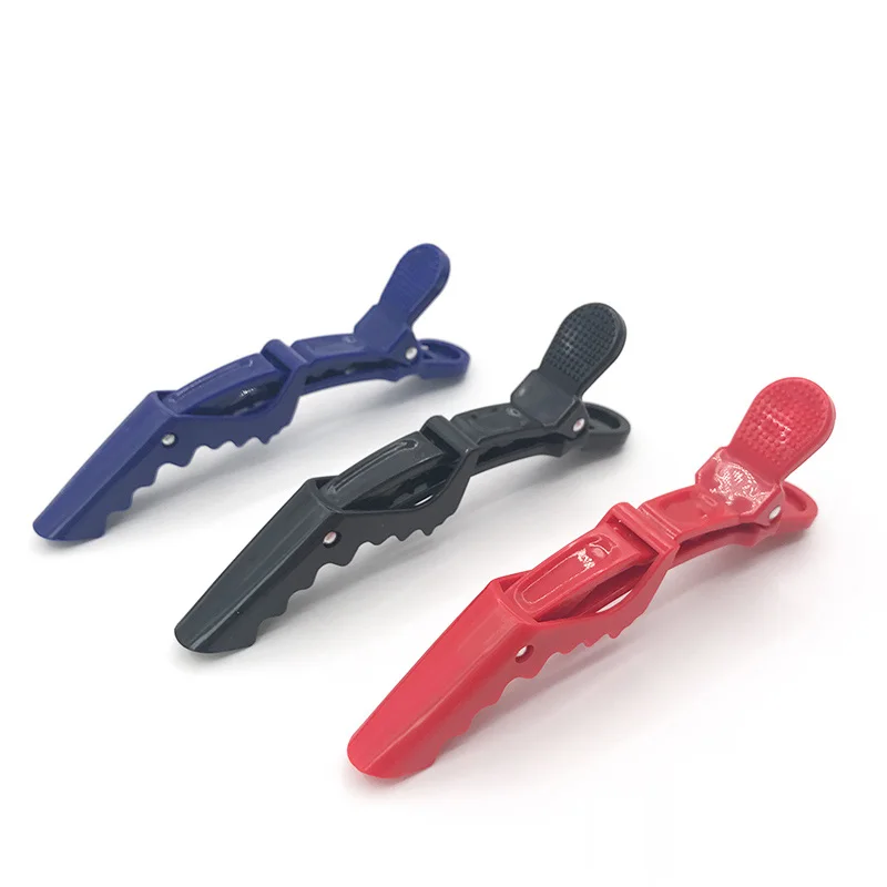 6 шт. зажимы для волос профессиональные в виде клюва секций из крокодиловой кожи