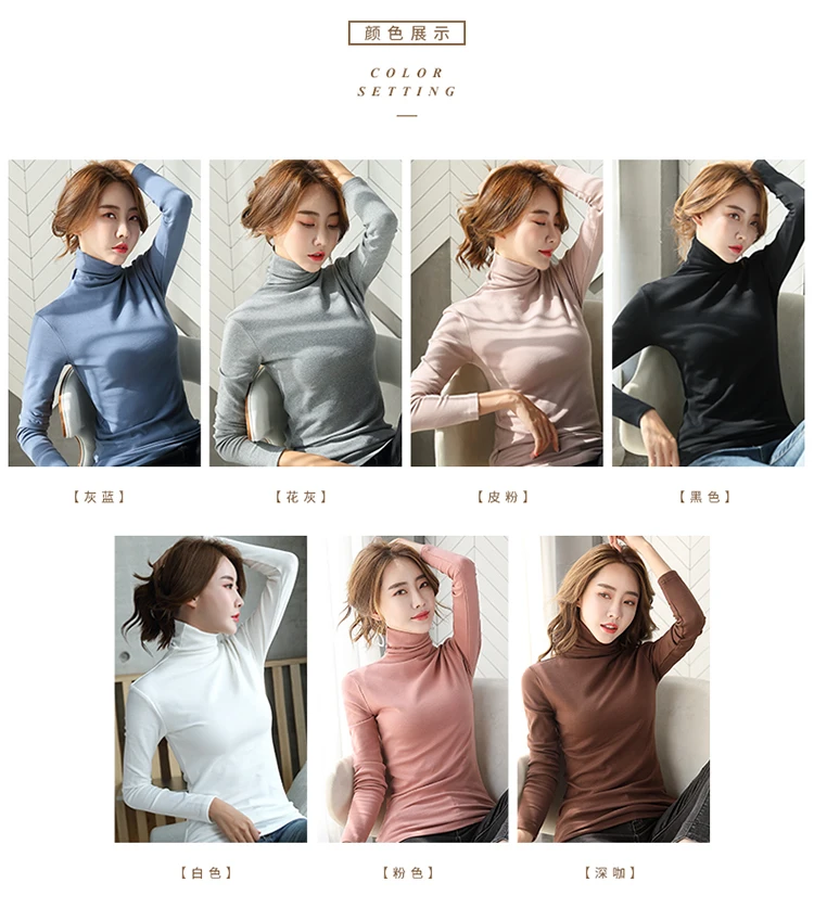 Свитер женский трикотажный Timis Li Осень-зима-весна с воротником-хомутом | Женская