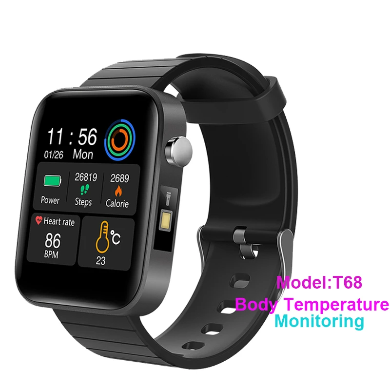 

V68 Smart Watch men 1.54 inch screen Heart Rate blood pressure Smartwatch Sport IP67 Waterproof Clock for ios xiaomi