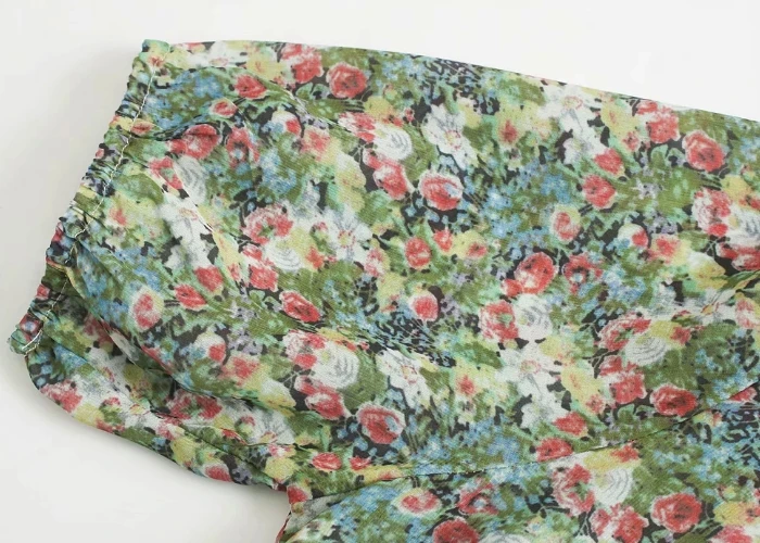 2019 Женские повседневные шифоновые Блузы с коротким рукавом плиссированные