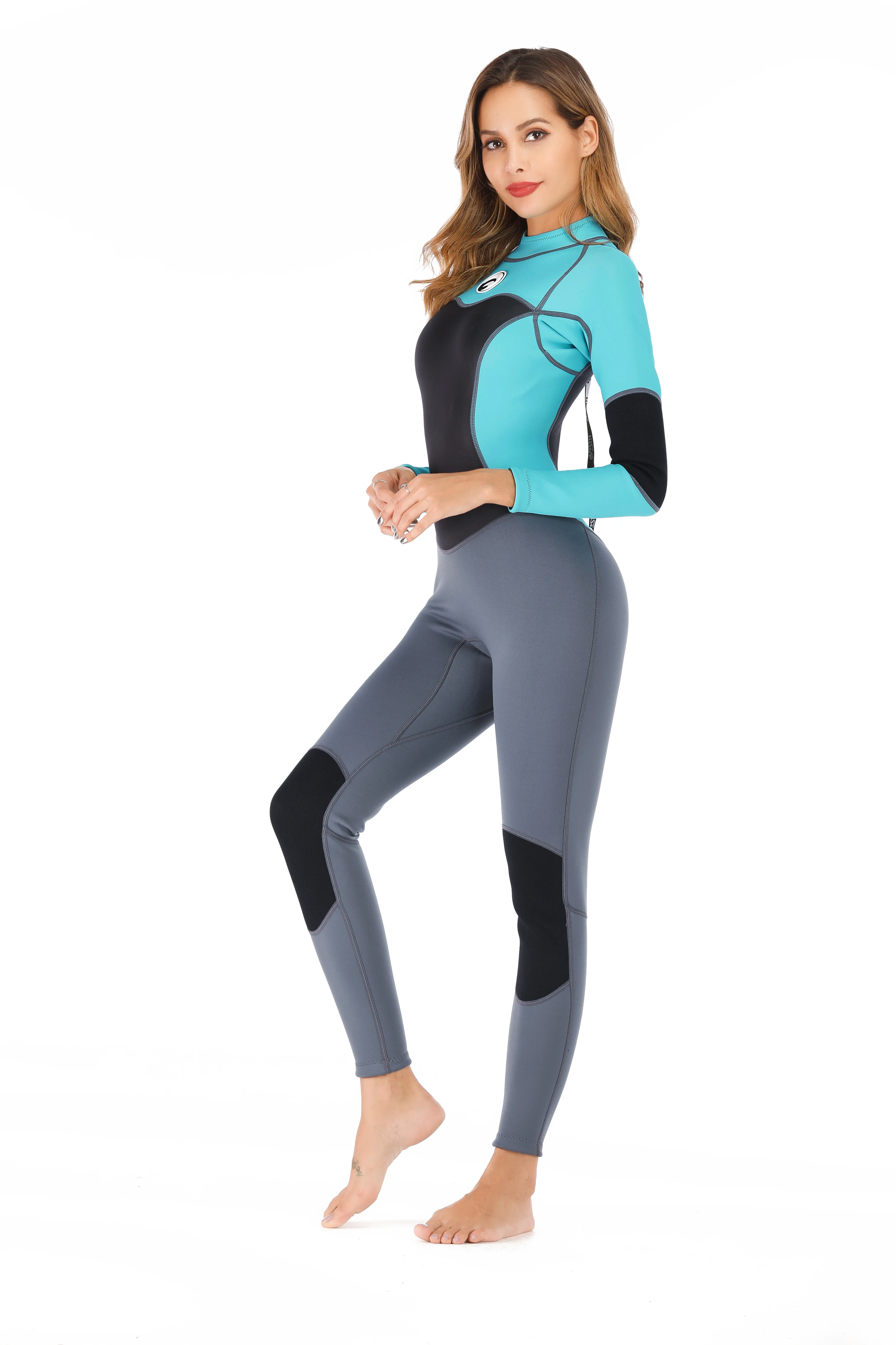 Новый дизайн женский костюм для подводного плавания оригинальный принт на ткани