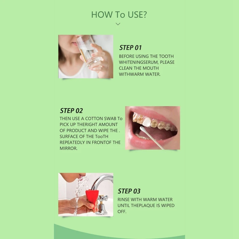 Отбеливающая жидкость для полоскания удаления желтых зубов и курения зубного