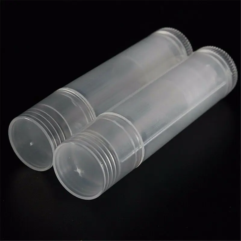 

100pcs empty cosmetic chopsticks lip gloss tube lipstick lipstick box with lid container DIY transparent lipstick tube