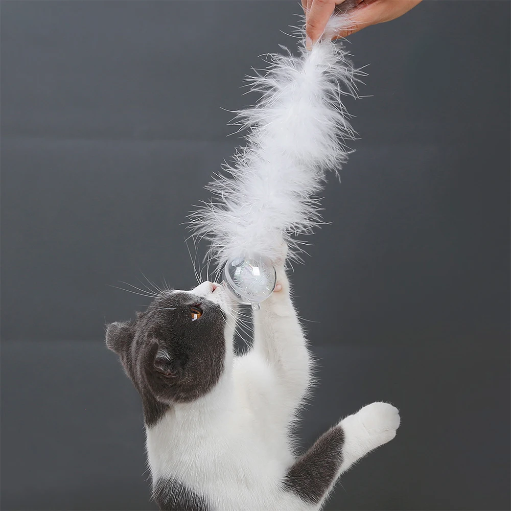 PAPASGIX Новая игрушка для кошек перья кошачьи интерактивные игрушки с