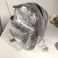 silver cat ear glitter mini backpack ladies or cute children glitter glitter star pendant backpack