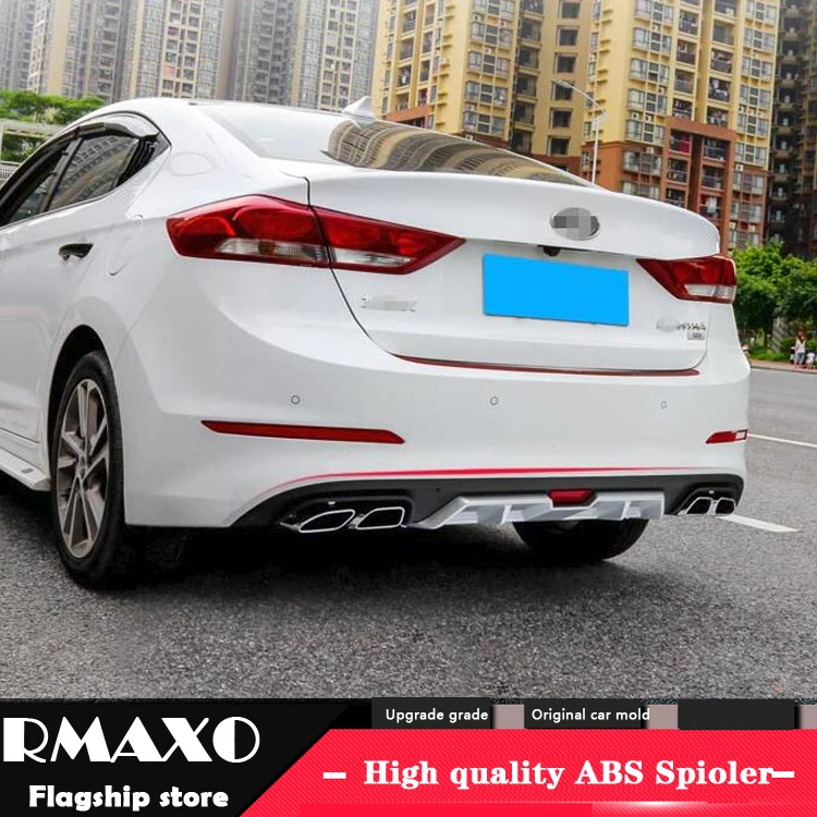 Для Hyundai Elantra ABS задний бампер диффузор протектор для 2016 2018 Боди Комплект передний