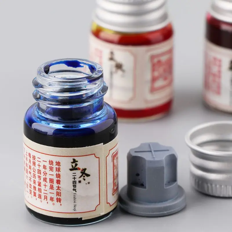 

5ml Gold Powder Colored Fountain Dip Pen Calligraphy Writing Painting Graffiti Stationery Office Supplies