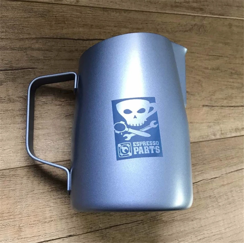 420/600 мл Тиффани зеленый кувшин для кофе молока Нержавеющая сталь вспенивания