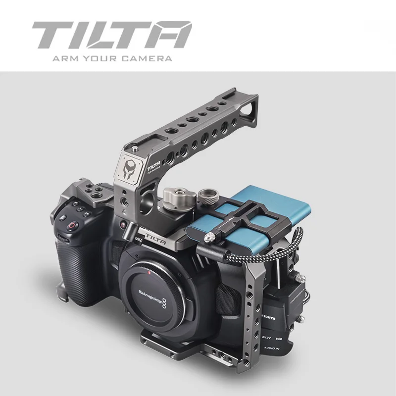TILTA BMPCC 6K 4K клетка TA T01 B G полный Камера Базовый комплект для карманных видеокамер