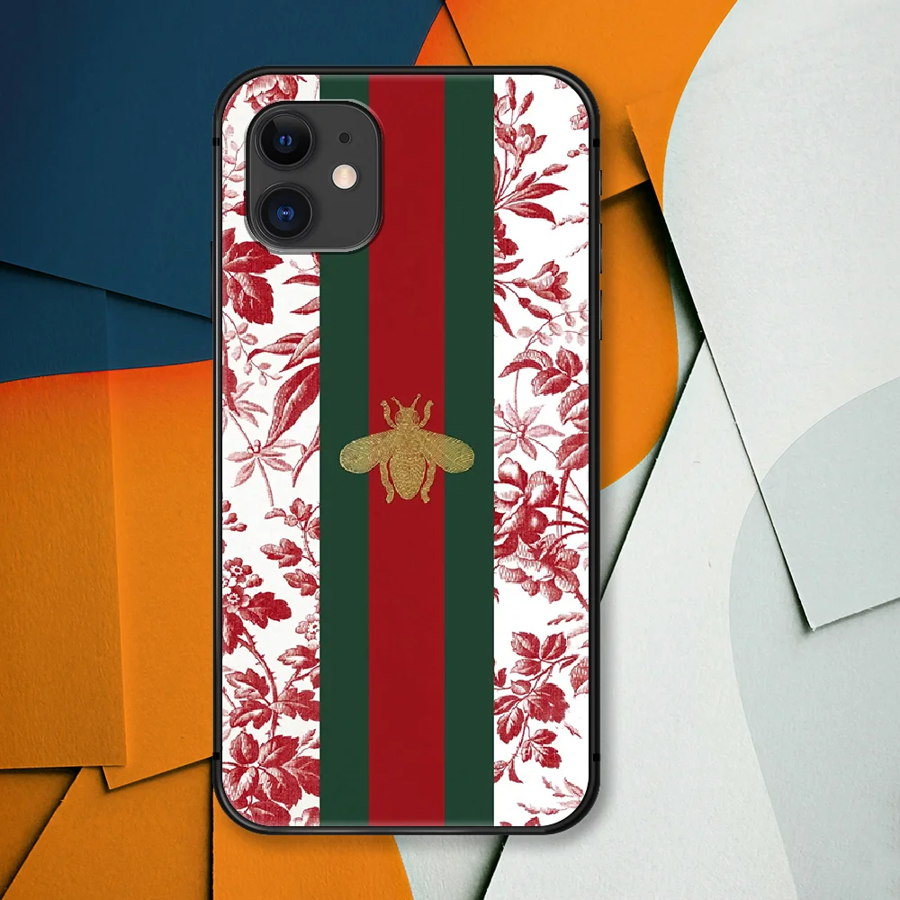 

Italian Luxury Brand Snake Tiger Phone Case For IPhone 4 4s 5 5S SE 5C 6 6S 7 8 Plus X XS XR 11 12 Mini Pro Max 2020 black Prime